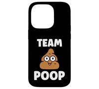 Minimalist Quote Little Poop Humor Simple Team Poop Coque pour iPhone 14 Pro