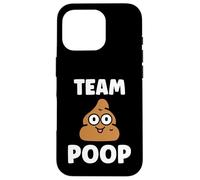 Minimalist Quote Little Poop Humor Simple Team Poop Coque pour iPhone 16 Pro
