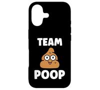 Minimalist Quote Little Poop Humor Simple Team Poop Coque pour iPhone 17