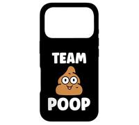 Minimalist Quote Little Poop Humor Simple Team Poop Coque pour iPhone 17 Pro