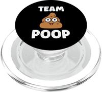 Minimalist Quote Little Poop Humor Simple Team Poop PopSockets PopGrip pour MagSafe