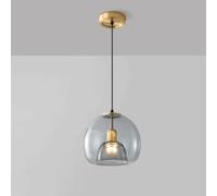 Minimalist Restaurant Chandeliers, 3 Glass Scandinavian Rectangular Chandeliers Above The Dining Table, E27 Base, with 200cm Adjustable Lamp Rope