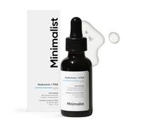 Minimalist Sérum 2% d'acide hyaluronique + PGA pour une hydratation intense, une peau éclatante et des ridules, peau normale et grasse, transparent, 30 ml (1 pack)