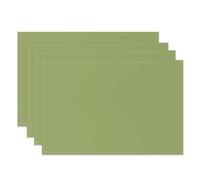 Minimalist Solid Color Table Mats Simple Placemats Linen Fabric Dining Kitchen Office Decor Waterproof Heat Resistant Placemat(Color-04,8PC-32X42cm)