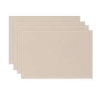 Minimalist Solid Color Table Mats Simple Placemats Linen Fabric Dining Kitchen Office Decor Waterproof Heat Resistant Placemat(Color-02,8PC-32X42cm)