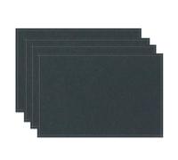 Minimalist Solid Color Table Mats Simple Placemats Linen Fabric Dining Kitchen Office Decor Waterproof Heat Resistant Placemat(Color-01,8PC-32X42cm)