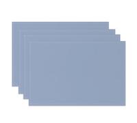 Minimalist Solid Color Table Mats Simple Placemats Linen Fabric Dining Kitchen Office Decor Waterproof Heat Resistant Placemat(Color-07,8PC-32X42cm)