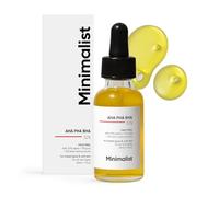 Minimalist Solution exfoliante 32 % AHA PHA BHA pour une peau éclatante, une texture lisse et un nettoyage des pores | Exfoliant ou peeling pour le visage le week-end | 30 ml (lot de 1)