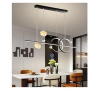 Minimalist Star Top Chandelier Nordic Long Dining Table Lamp Home Decor Strip Lighting Fixture Gold,Black
