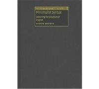 Minimalist Syntax, Cambridge Textbooks in Linguistics Andrew Radford (Auteur)