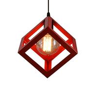 Minimalist Vintage Hanging Lights Creative Pendant Light Suspensiom Lamp Single Head Traditional Chandelier Square Vintage Ceiling Lighting Fixture Old Style Commercial Ceiling Lights