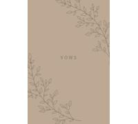 Minimalist Vow Book, His Vows, Her Vows, Our Vow Book, Bridal book, 4x6 inches: Wedding Vow Book