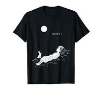 Minimaliste Dreamy Night Anime Girl Rabbit Harajuku T-Shirt