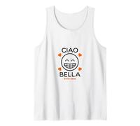 Minimaliste Grin Ciao Bella Italian ESTD 2025 Motif cœurs Débardeur