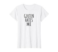 Minimaliste Intolérance Drôle Frustration Gluten Hates Me T-Shirt Graphique avec Valeur