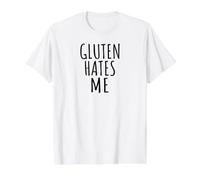 Minimaliste Intolérance Drôle Frustration Gluten Hates Me T-Shirt Graphique avec Valeur