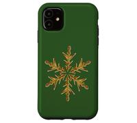 Minimaliste Jaune Flocon de Neige Moche Noël Vector Art Coque pour iPhone 11