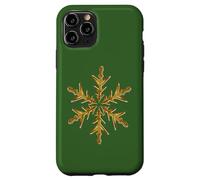 Minimaliste Jaune Flocon de Neige Moche Noël Vector Art Coque pour iPhone 11 Pro