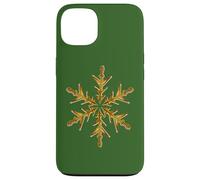 Minimaliste Jaune Flocon de Neige Moche Noël Vector Art Coque pour iPhone 13