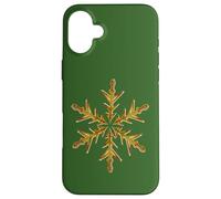 Minimaliste Jaune Flocon de Neige Moche Noël Vector Art Coque pour iPhone 16 Plus