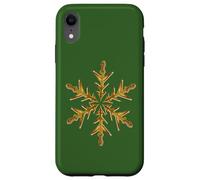 Minimaliste Jaune Flocon de Neige Moche Noël Vector Art Coque pour iPhone XR