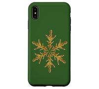 Minimaliste Jaune Flocon de Neige Moche Noël Vector Art Coque pour iPhone XS Max