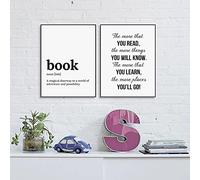 Minimaliste Livre Texte Apprendre Plus À Savoir Plus Toile Peinture Affiches et Gravures Chambre Mur Art Photos Salon Décor Sans Cadre-30X40cmx2
