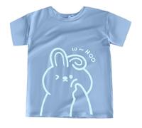 Minimaliste Moderne Femme T-shirt Confortable Respirant Haut Manches Courtes Col Rond Top Imprimé Graphique Visage Abstrait T-shirt à Manches Courtes Oversize pour le quotidien, Style#g01 Bleu, XL