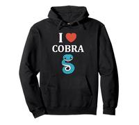 Minimaliste Serpent reptile simple Serpent i love Cobra Sweat à Capuche