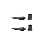 Minimaliste Spike Ear 2pcs Étirer Conques Bouchons 316 Chirurgicaux En Acier Inoxydable Oreille Tunnels Bouchons Expander Jauges Civière Vis Sur Piercin Boucles d’Oreilles Bijoux (9mm)