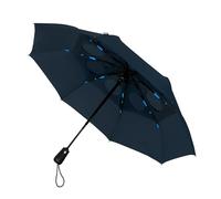 miniMAX Parapluie Pliant Automatique Coupe-Vent 100 cm, Bleu Marine