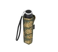 MiniMax Parapluie Pliant Compact Anti Vent Motif Mosaïque, Doré | Parapluie léger, Mini parapluie, coupe vent femme, structure fibre de verre renforcée, poids 296 g, anti pluie