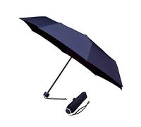 miniMAX Parapluie Pliant Compact Mixte - Longueur 26 cm, Couverture 100 Cm - Résistant au Vent - Bleu Marine
