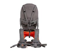 MiniMeis G4 - Porte-bébé avec support du dos - Système de portage pliable pour enfant - Jusqu'à 18 kg - Gris/orange