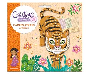 Minimiki - Cartes strass animaux - Créations du monde