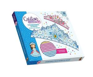 Minimiki - Couronnes strass - Reines du monde - Créations du monde 5 Couronnes - 400 strass - Julie Camel - Play Bac Eds - Coffret - Jeux livres objets