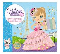 Minimiki - Mes robes à strasser - Créations du monde - + 5 cartes - Julie Camel - Play Bac Eds - Jeux livres objets