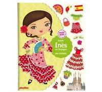 Julie Camel – Habille Inès en Espagne – 300 stickers – Nouvelle édition, broché