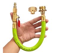 Minimprover Lead Free Brass 30,5 cm Winterize Système d'arrosage à fermeture éclair pour moto, bateau, camping-car et remorque de voyage : compresseur d'air Quick Connect Plug to 3/4" jardin tuyau