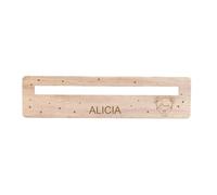 Minimutz Aide à la Lecture en Bois pour Enfants de 1ère Classe - Marque-Page Personnalisé Avec Nom - Règle Avec Fenêtre - Aide à la Dyslexie - Apprentissage Garçon