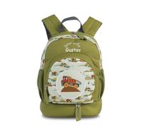 minimutz Sac à dos personnalisé pour enfant garçon et fille | Personnalisé avec votre propre nom | Sac à dos de loisirs Sac à dos de randonnée pour enfants | Junior Active, Pelleteuse (vert)