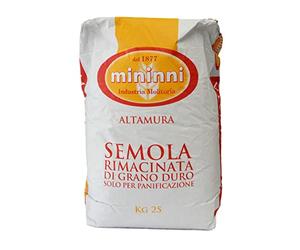 MININNI SEMOLA RIMACINATA DI GRANO DURO KG.25
