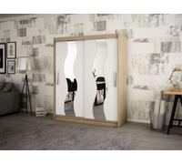 MINIO Armoire 150 cm SEWILLA Chêne Sonoma / Blanc mat