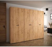 MINIO Armoire 300 cm MANHATTAN 3 Oak Craft Gold + poignée noire
