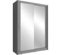 Minio, armoire, avec miroir, "MAJA 2", 130cm, couleur graphite