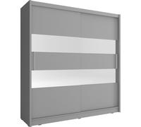MINIO Armoire avec miroir MAJA II 180 cm Graphite