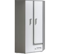 Minio, armoire d'angle 90 cm, "Arezzo", anthracite / blanc couleur