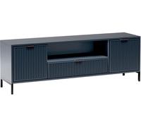 Minio, armoire de télévision, TV lowboard "Asti" 165 cm, couleur indigo