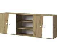 Minio, armoire suspendue "Nantes" 213 cm, chêne Artisan/blanc mat couleur