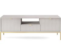 MINIO Armoire TV NOVA Gris avec pieds dorés